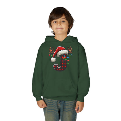 Personalized Festive Reindeer Hoodie for Kids, Christmas Sweatshirt hoodie, Holiday Gift, Cozy Winter Attire, Personalized Youth Hoody