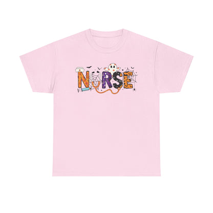 Nurse Graphic Tee, Funny T-Shirt for Nurses, Great Gift for Healthcare Workers, Nursing Student Apparel, Halloween-Themed Nursing Shirt