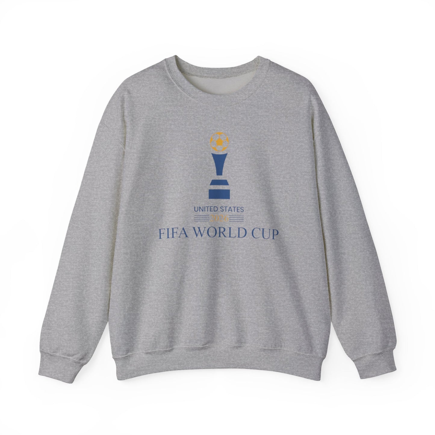 Soccer Trophy Crewneck Sweatshirt | USA Soccer Fan Pullover | Minimal Soccer Graphic, Unisex Football Sweatshirt