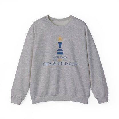 Soccer Trophy Crewneck Sweatshirt | USA Soccer Fan Pullover | Minimal Soccer Graphic, Unisex Football Sweatshirt