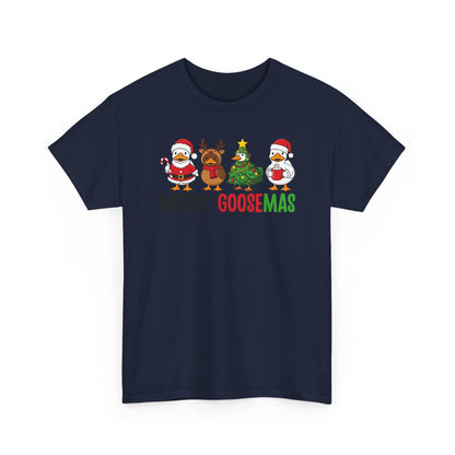 Merry Goosemas Shirt | Funny Christmas Goose T-Shirt | Holiday Humor Tee | Cute Santa Goose Shirt | Xmas Gift for Men & Women