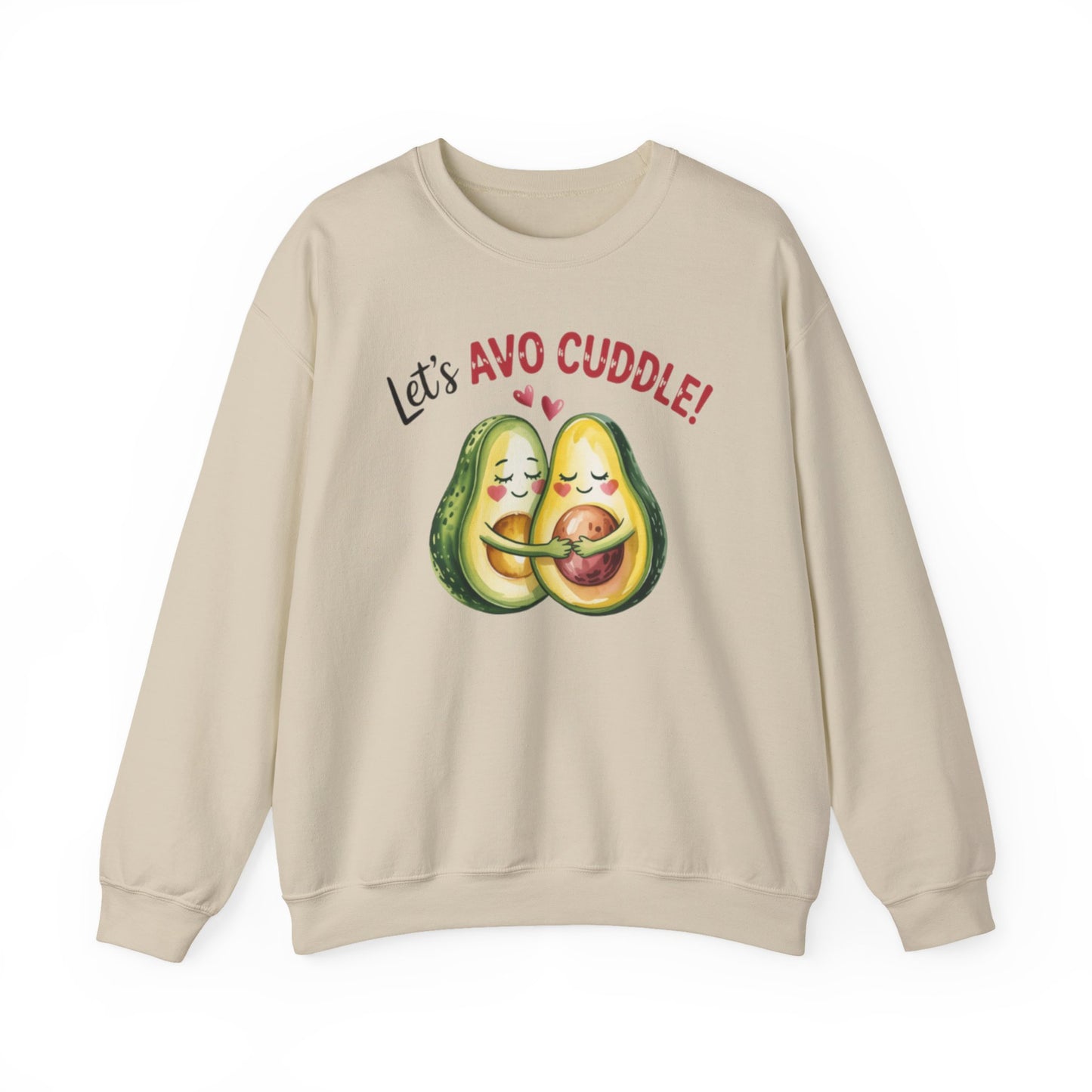 Let's Avo Cuddle Sweatshirt | Cute Avocado Crewneck for Couples | Cozy Matching Gift | Anniversary Gift | Cute Date Night Sweater