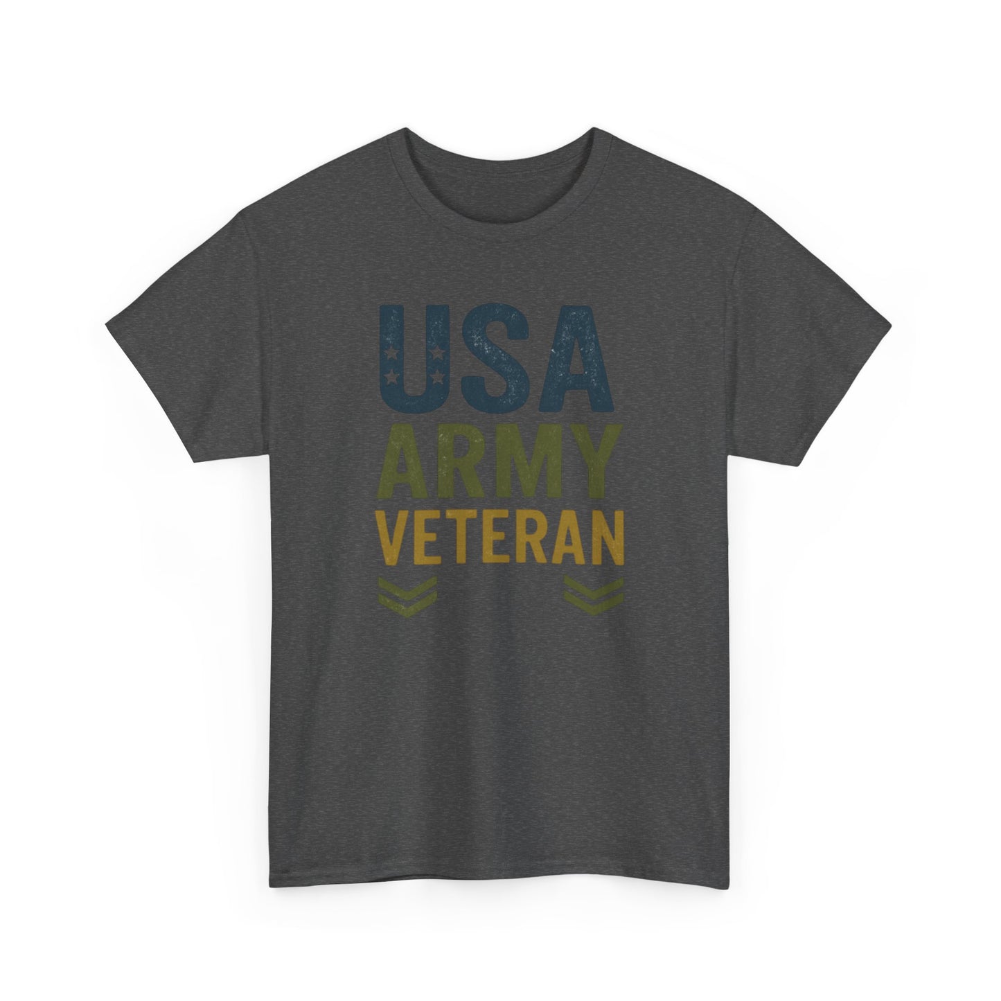 USA Army Veteran Cotton Tee, Veteran Gift, Patriotic Apparel, Memorial Day T-Shirt, Military Pride Top, Navy Veteran T-Shirt