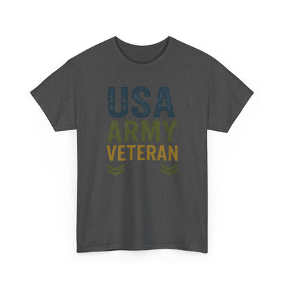 USA Army Veteran Cotton Tee, Veteran Gift, Patriotic Apparel, Memorial Day T-Shirt, Military Pride Top, Navy Veteran T-Shirt