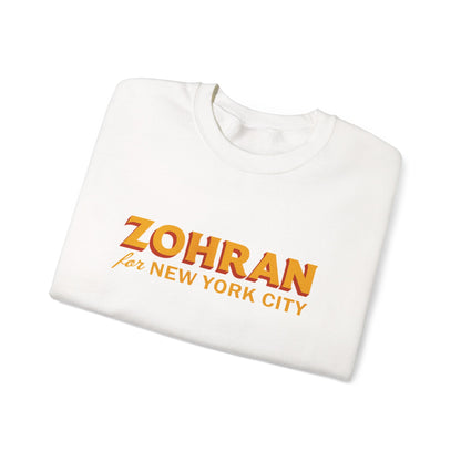 Zohran for New York City Sweatshirt, Vintage NYC Crewneck, Political Graphic Pullover, City Pride Gift | Urban Streetwear