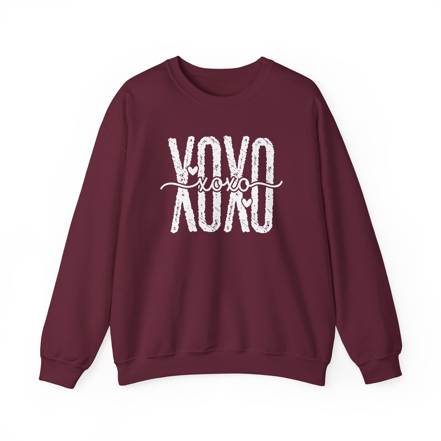 XOXO Sweatshirt Valentine Leopard Heart Print, Cute Retro Script Crewneck, Cozy Gift for Her, Vintage Graphic Pullover, Casual Outfit Top