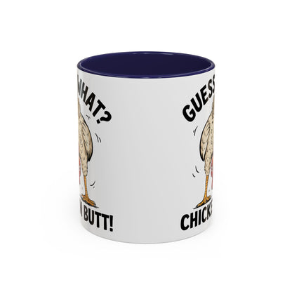 Funny Chicken Mug, Guess What? Chicken Butt! Coffee Mug, Farm Humor Mug, Rooster Joke Cup, Gift for Chicken Lovers, Gag Gift Mug