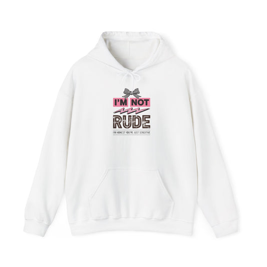 I am Not Rude Lightning Hoodie | I am Not Rude Hoodie | Funny Sarcastic Quote Hoodie for Women | Sassy Attitude Sweatshirt