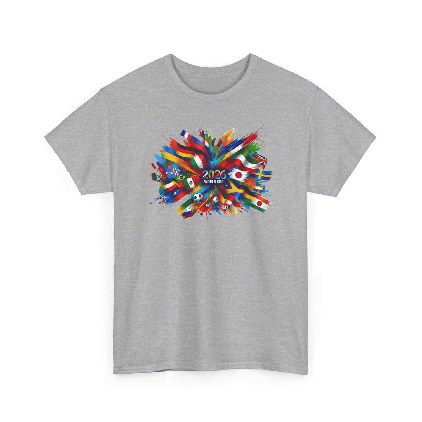 2026 International Football Tee. World Flags T-Shirt, Colorful Countries Art Tee, North America Tour Souvenir Shirt | Global Unity Fan Gift