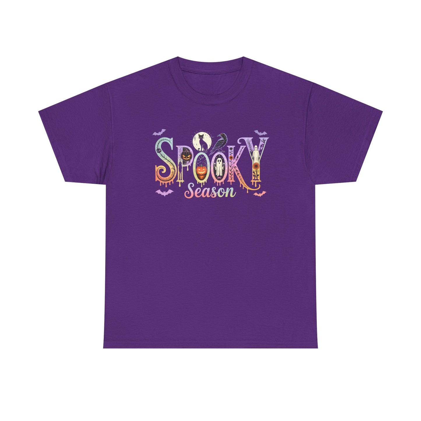 Spooky Season Unisex Cotton Tee | Halloween T-Shirt, Fall Fashion, Gift for Her, Unisex Shirt, Autumn Outfit, Halloween tshirt