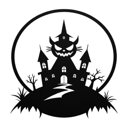 Halloween_House_Metal_Wall_art_Black_Transparent_Mockup.png