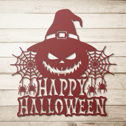 Happy_Halloween_Metal_Wall_Art_Red_Simple_Wood_BKGD_Mockup.png